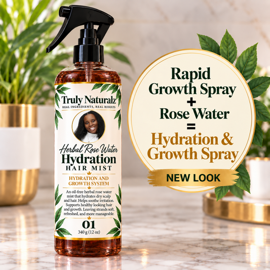 Herbal Rose Water Hydration Hair Mist